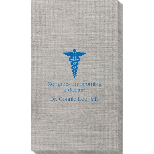Medical Symbol Bamboo Luxe Guest Towels